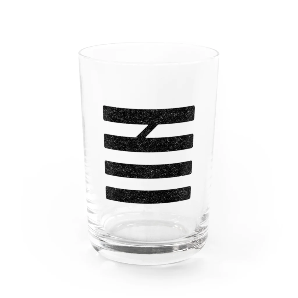 百喜利公式の百喜利グラス　black Water Glass :front