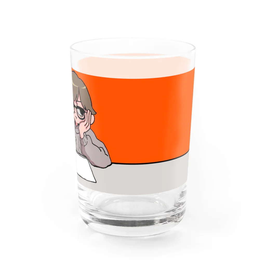 天使の輪のしじまちゃん Water Glass :front