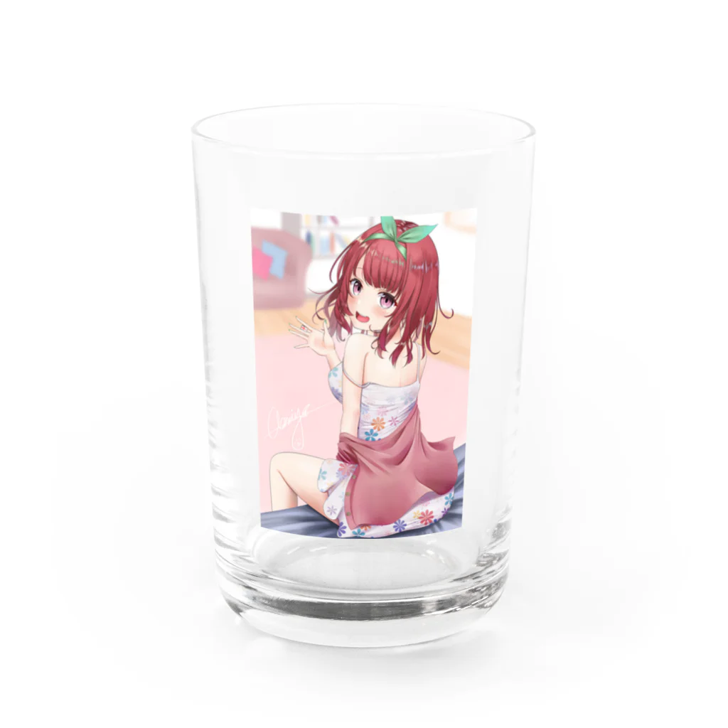 つむりんご＠Vtuberの一枚絵グッズ🍎 Water Glass :front