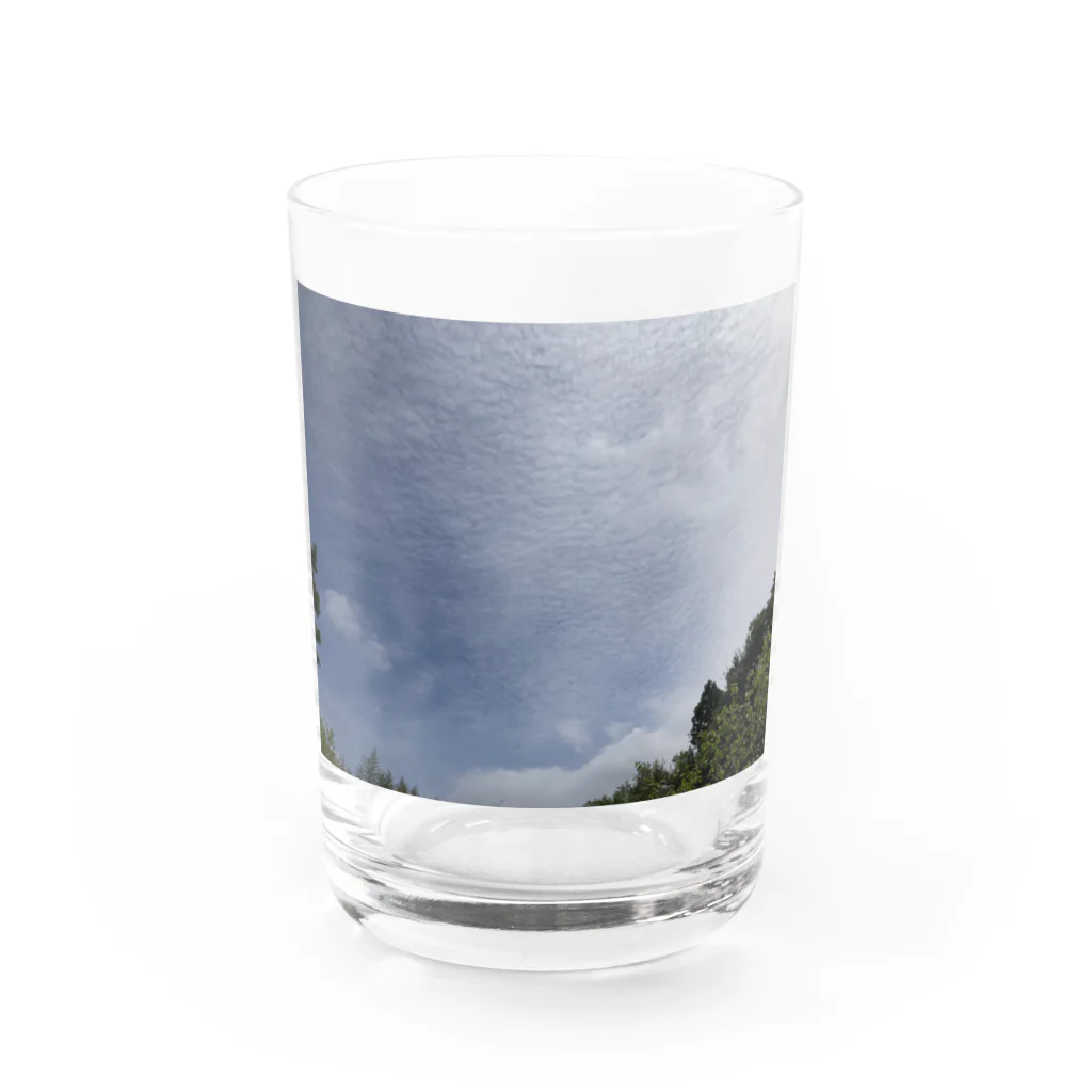 そらもようの春の空 Water Glass :front