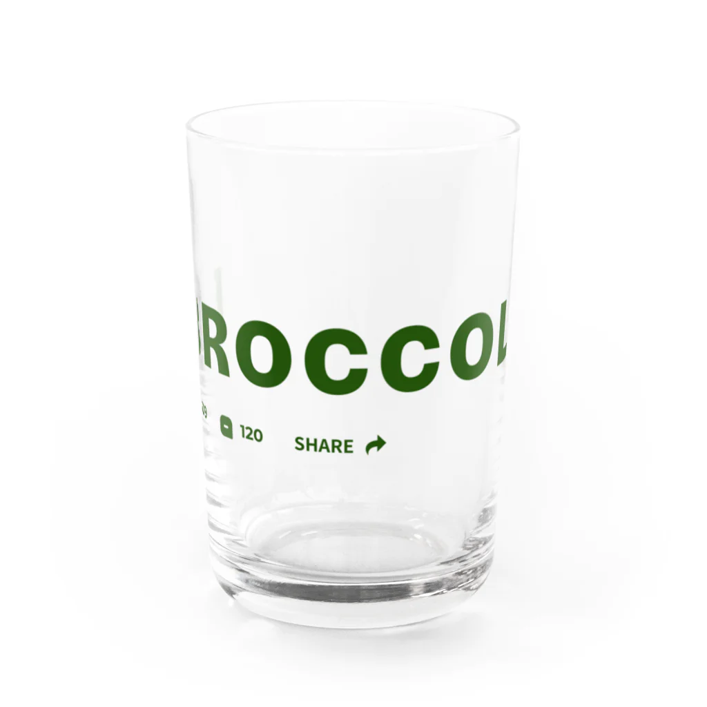 ぶろっこりのbroccoli グラス前面