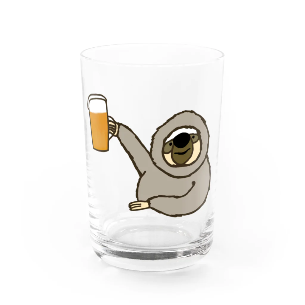 ＋Whimsyのなまけものビール Water Glass :front