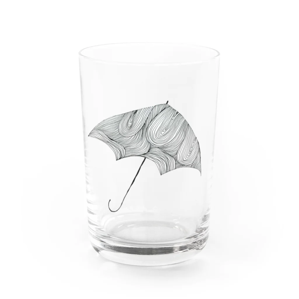 バイバイロジカの傘 Water Glass :front