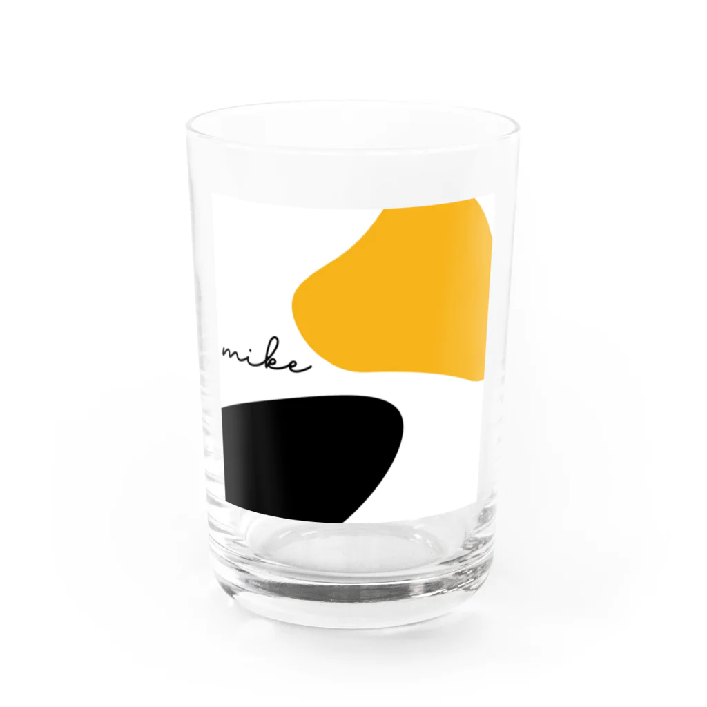 ホゴネコ   NEKOKOKORO の毛色シリーズ　ミケネコ達 Water Glass :front