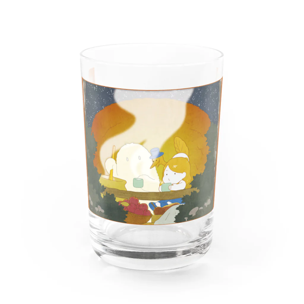 TOAのビールのグッズの【ハニーペールエール】ビールラベル風グラス Water Glass :front