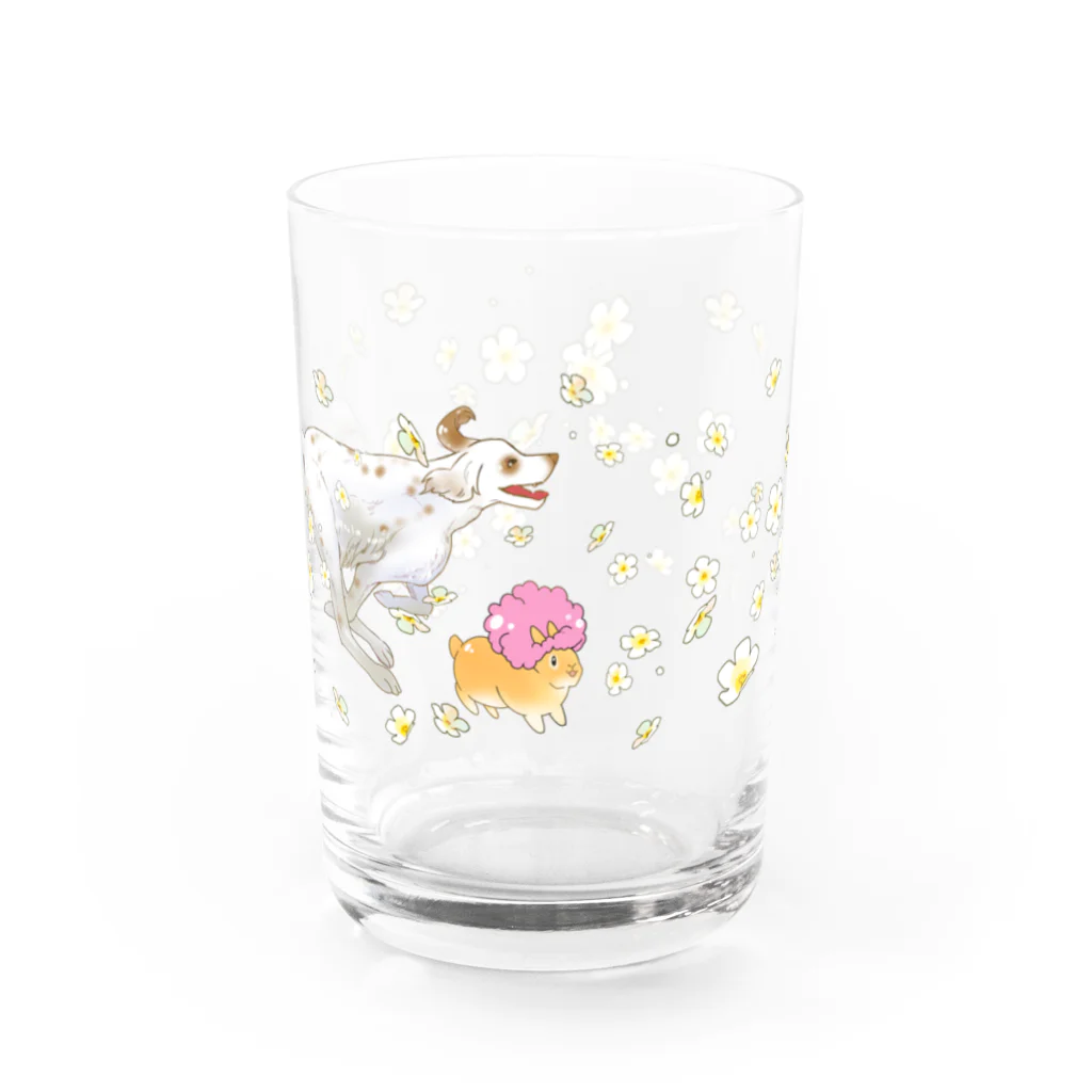うさぎ王子のしもべのハピハピラッキー♪ Water Glass :front