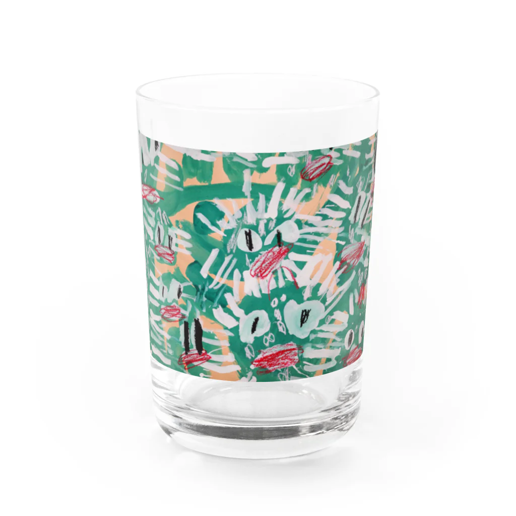 デンデンのサボサボテン Water Glass :front