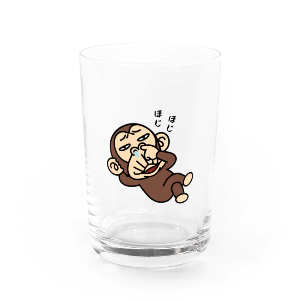 セイコウ スタンプのイラッとお猿さん　ホジホジ Water Glass :front