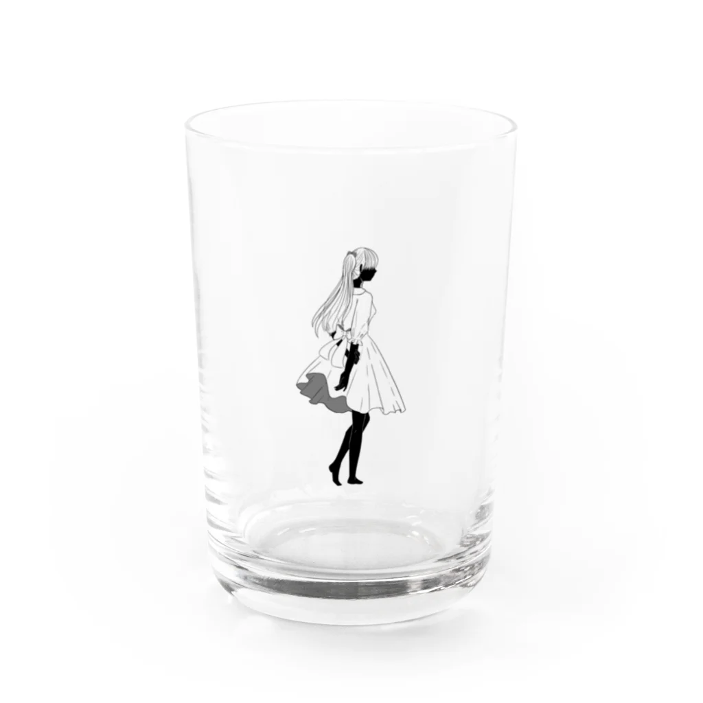 こんぺーとーのワンピースの女の子 Water Glass :front