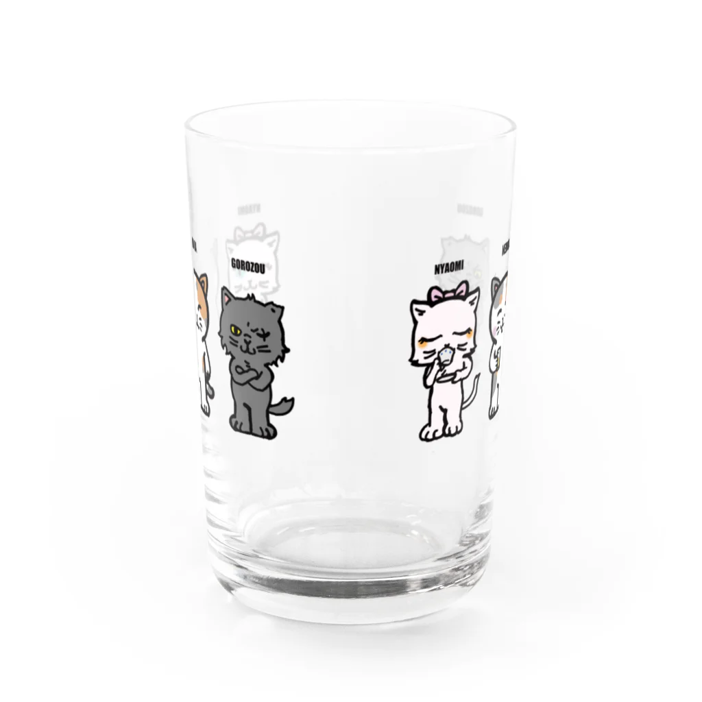 kantarou.shopのネコグッズ Water Glass :front