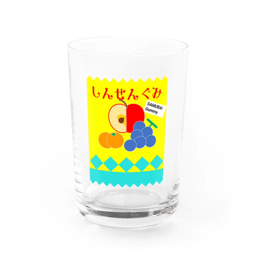 しろうめ庵ノSUZURIさんの昭和のフレッシュなグミさん Water Glass :front