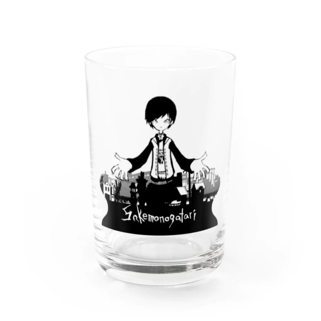 咎吏屋のSAKEMONOGATARI Water Glass :front