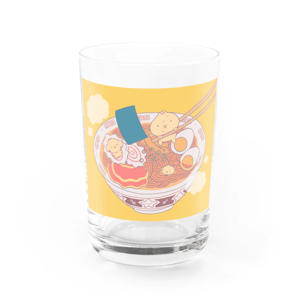 ぷにぷにショップのぷかぷかラーメン Water Glass :front