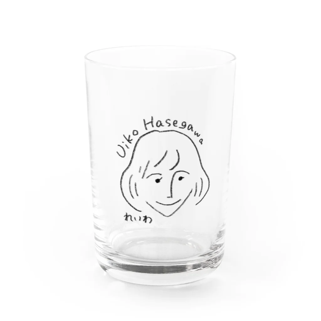 dorami123の長谷川うい子　広めて応援しましょう！ Water Glass :front