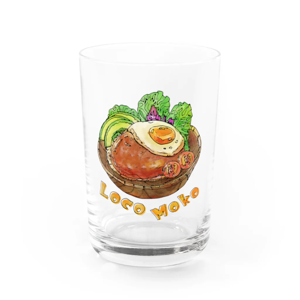 huroshikiのロコモコ/Loco Moko Water Glass :front