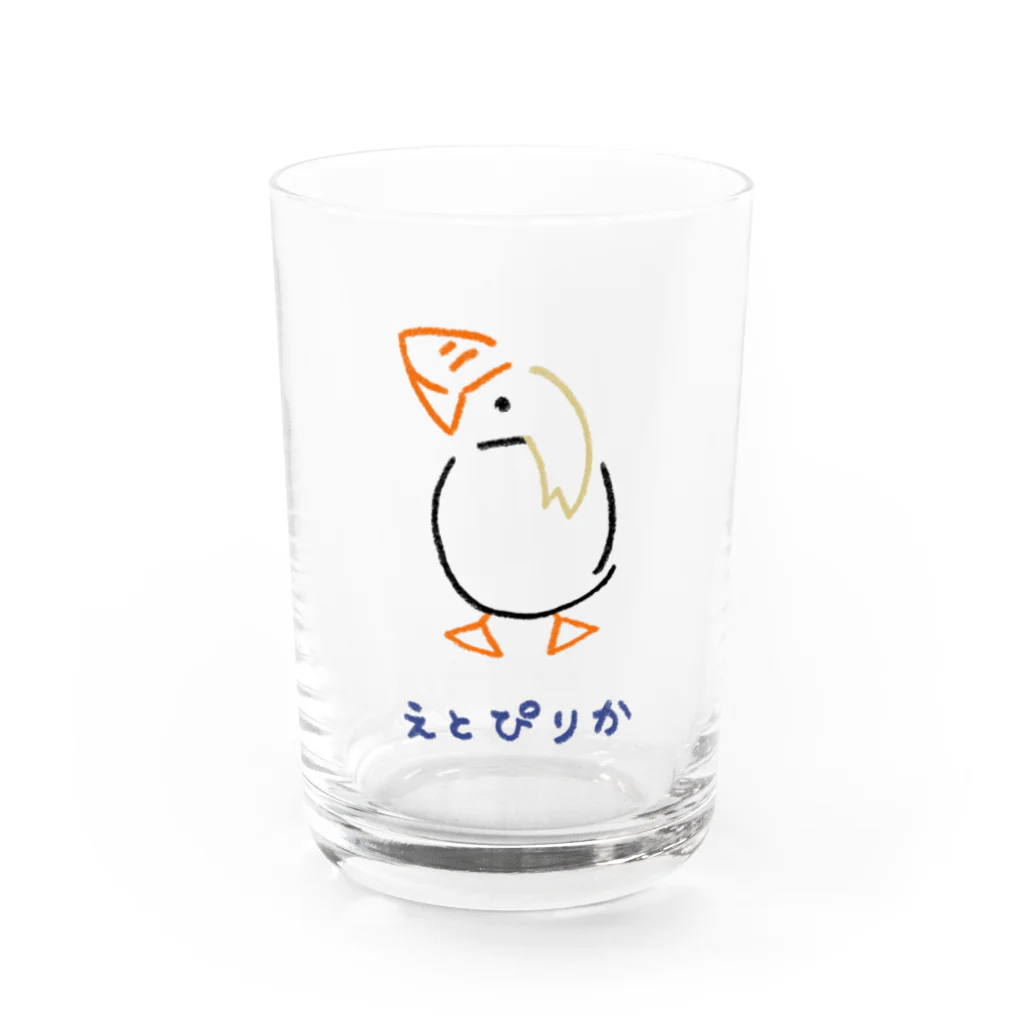 DOTEKKOのえとぴりか Water Glass :front