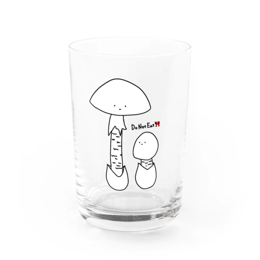 ごまたまきのこのDo Not Eat Water Glass :front