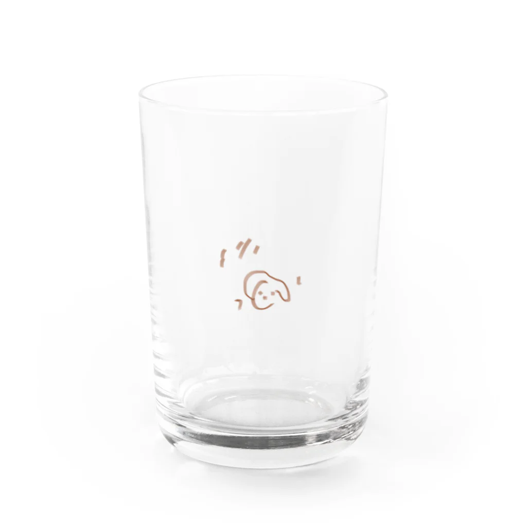 のってぃーのこいぬのらくがき Water Glass :front