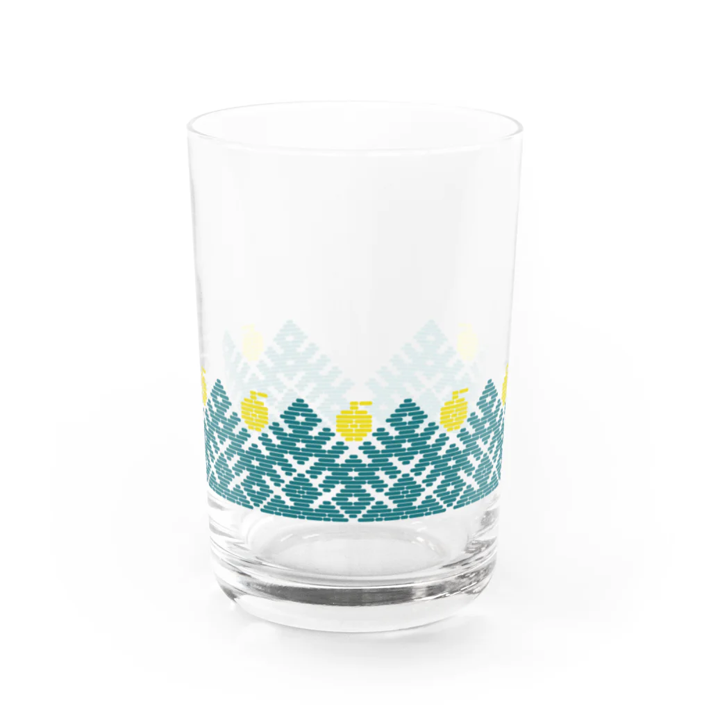 工房 クレーンの【リンゴの森】北欧レトロなこぎんグラス l トキ Water Glass :front