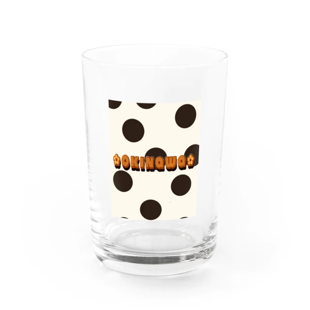 yanbarulove子のokinawa dot Water Glass :front