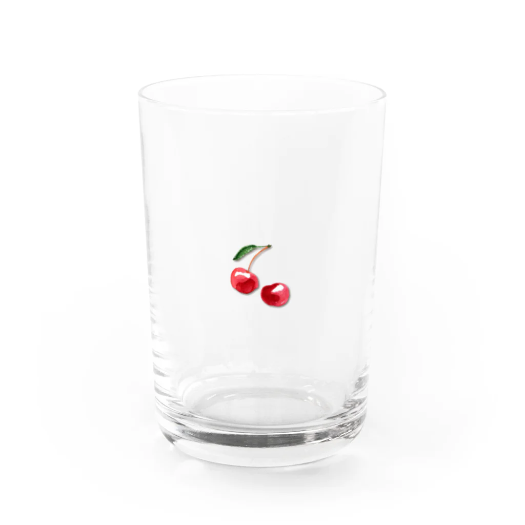 おいしい農家のおいしい〜さくらんぼ農家 Water Glass :front