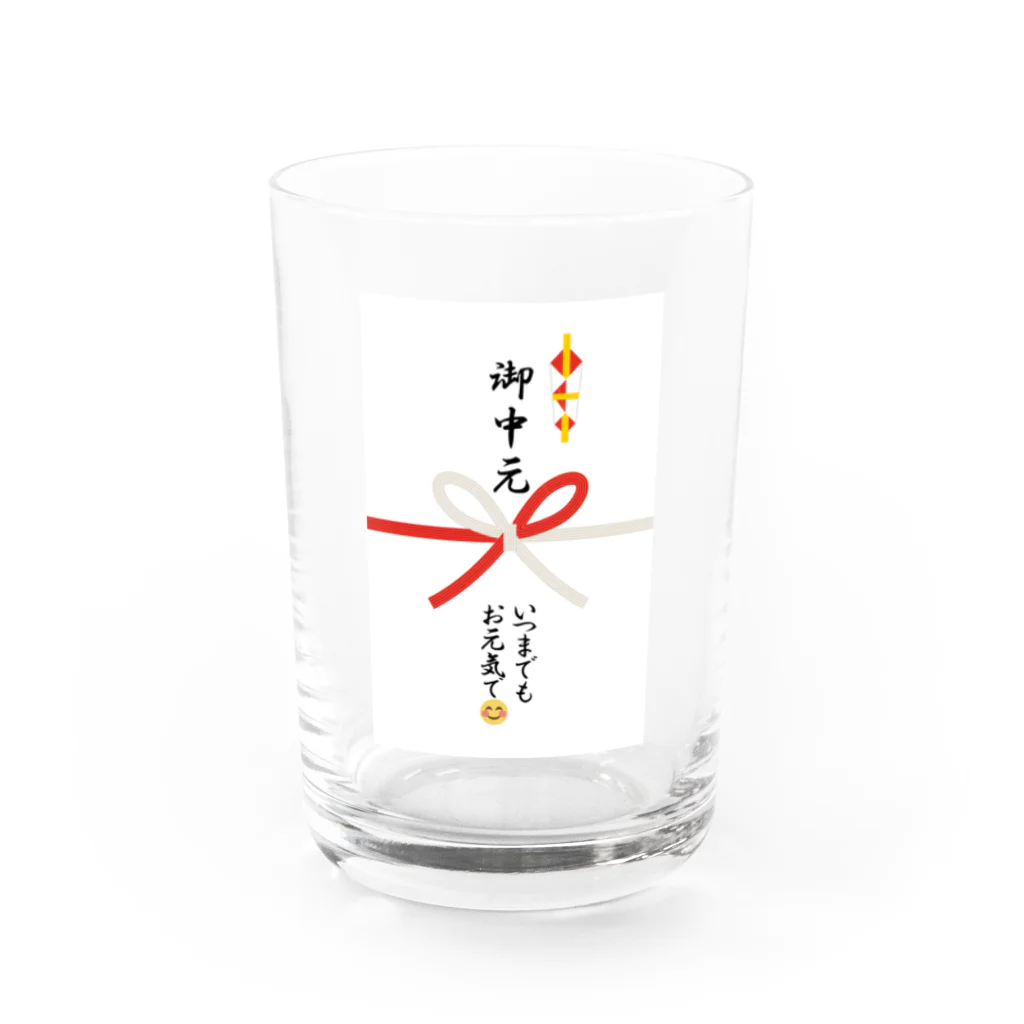 11UCOの御中元グッズ お元気で Water Glass :front