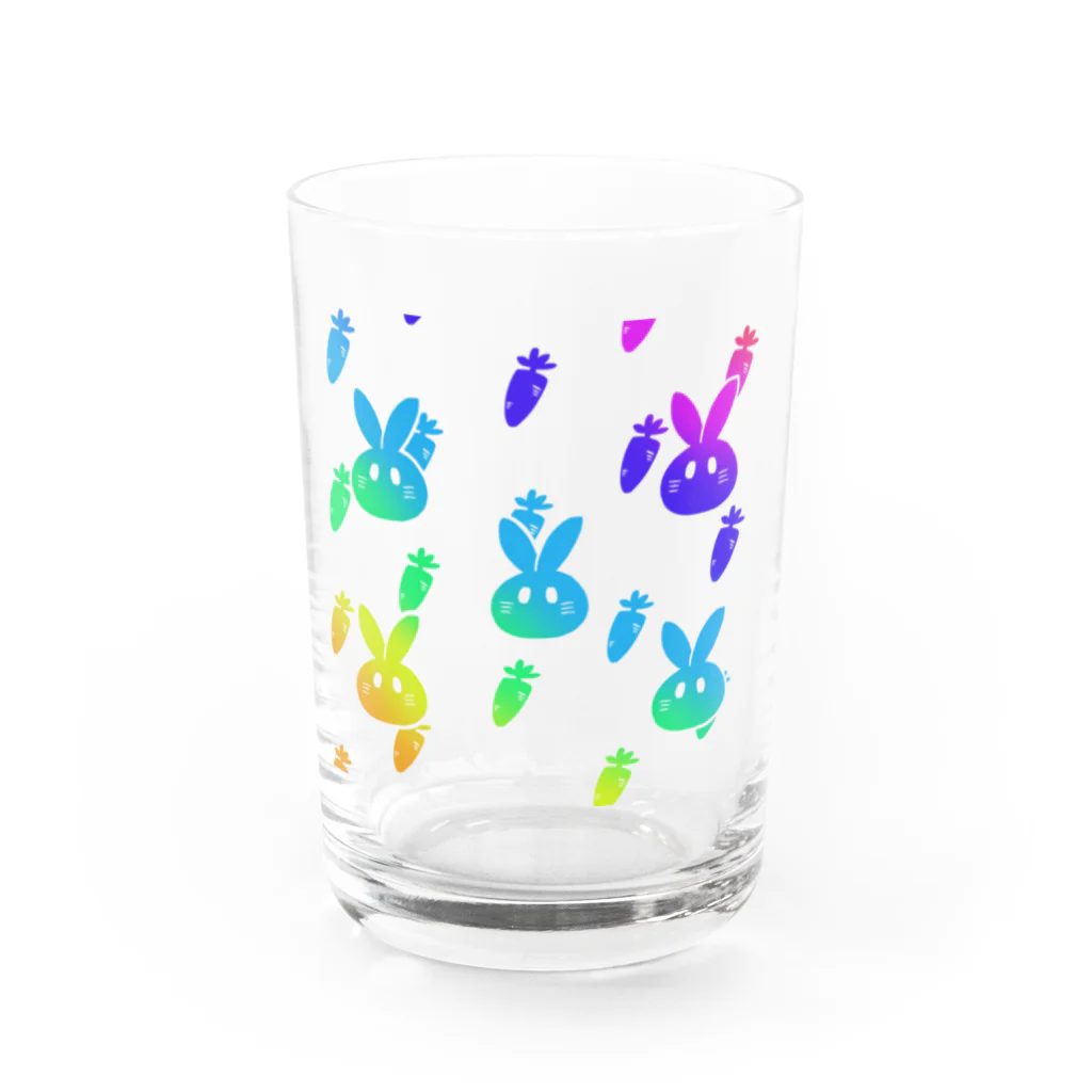 ばびめろにうむのゲーミングうさぴ Water Glass :front