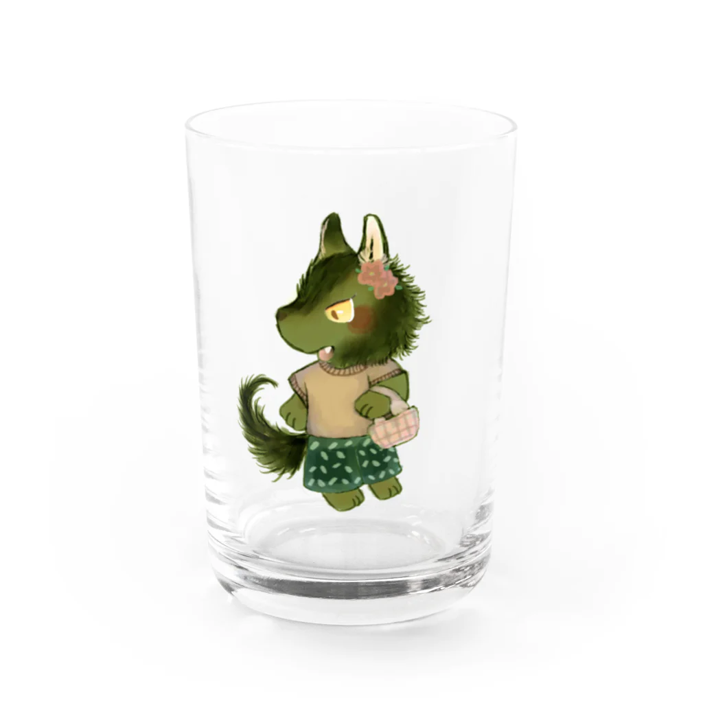 ノアオオカミのオオカミのウルフル Water Glass :front