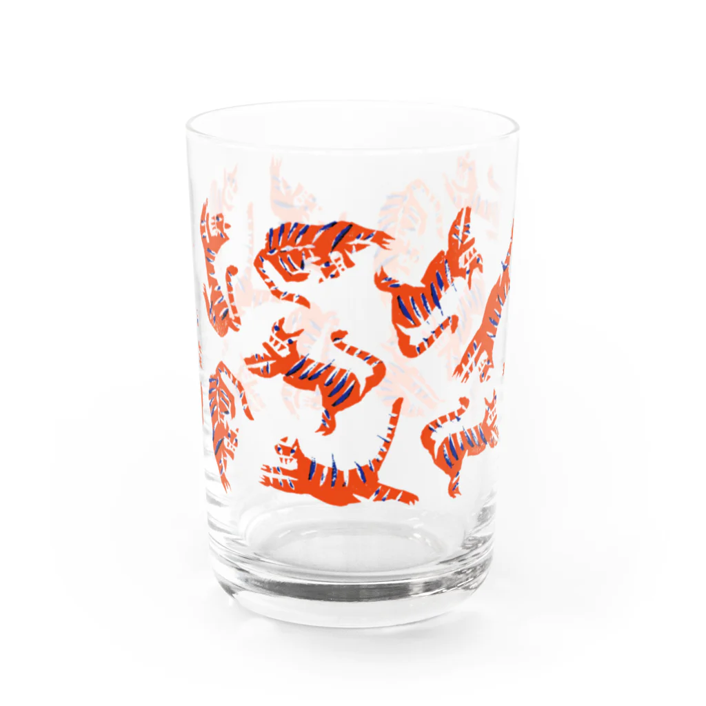 TRDexの[TIGER] orange Water Glass :front