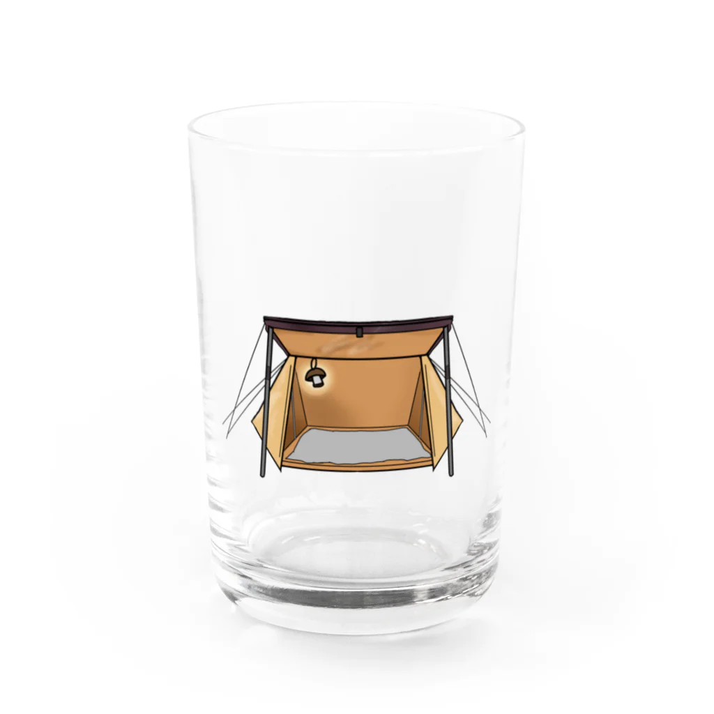 ⛺️みいこcamp のみいこcampグッズ Water Glass :front