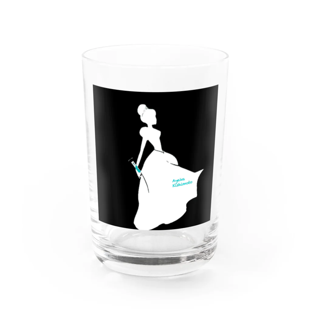 fmotaru-ayakakishimotoの岸本彩夏の歌姫グッズ2 Water Glass :front