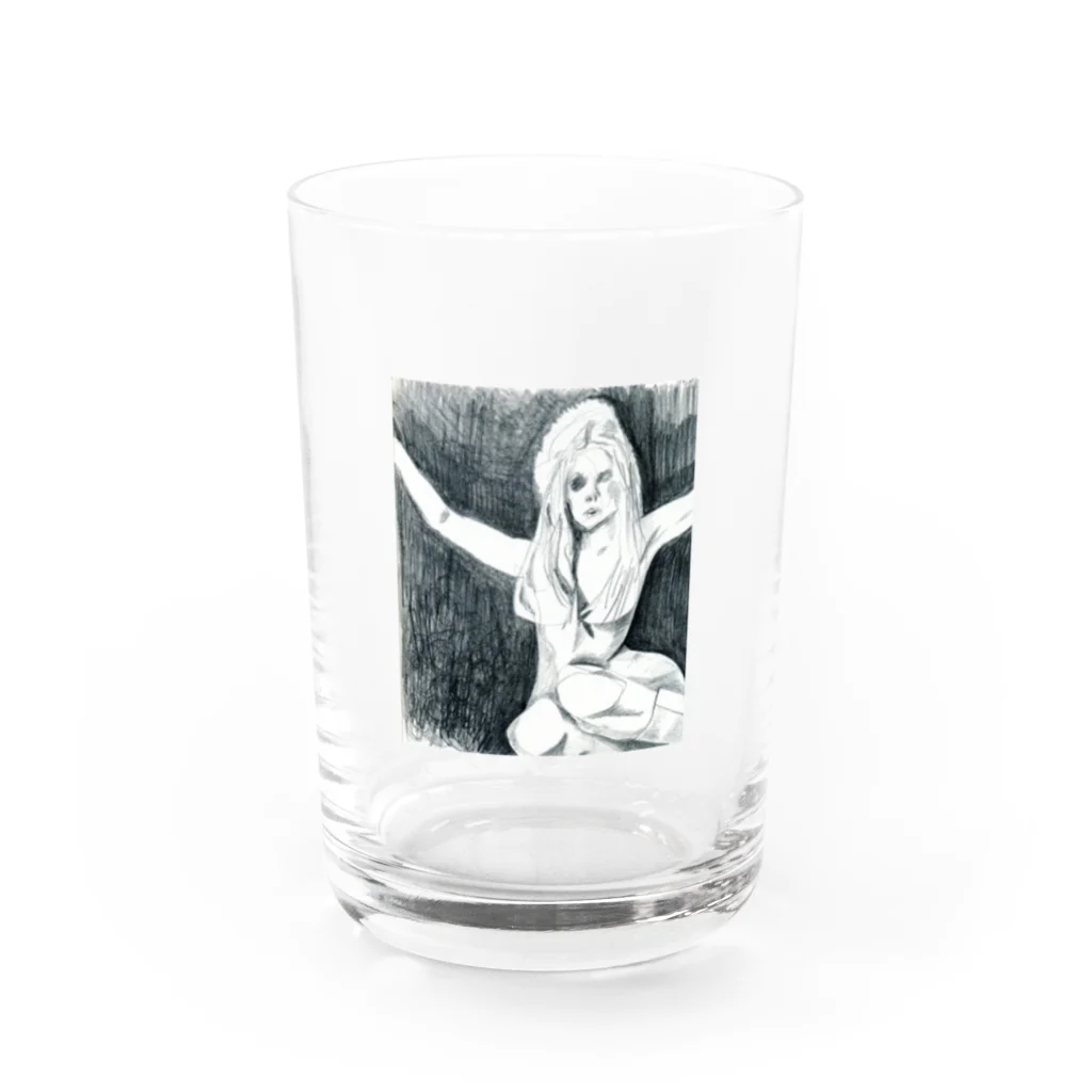 ieharatoshiakiのアルコールよりもイチゴのソーダ Water Glass :front