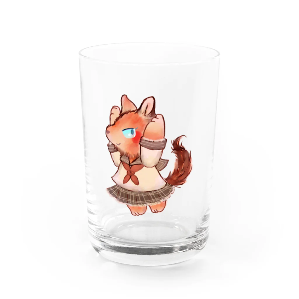 ノアオオカミのオオカミのウルフル Water Glass :front