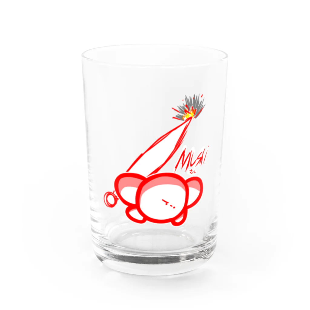 バナナの鬼ごっこのむしくん Water Glass :front