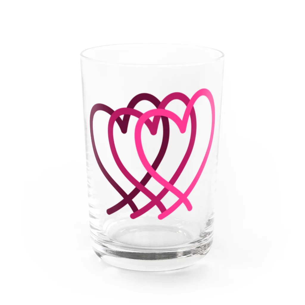 2n3n designのハート （ビッグ） Water Glass :front