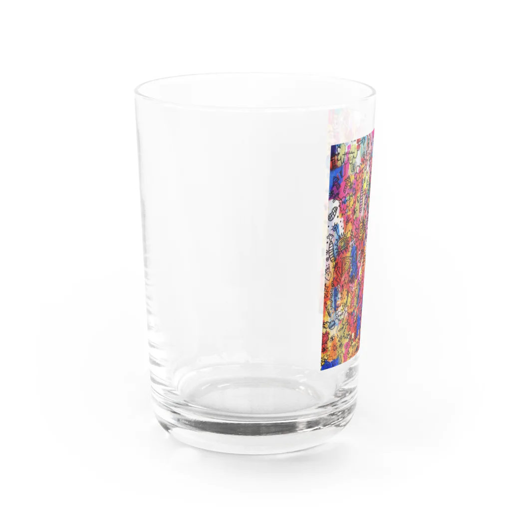 Miiie（ミエ）のらくがきんぐ Water Glass :left