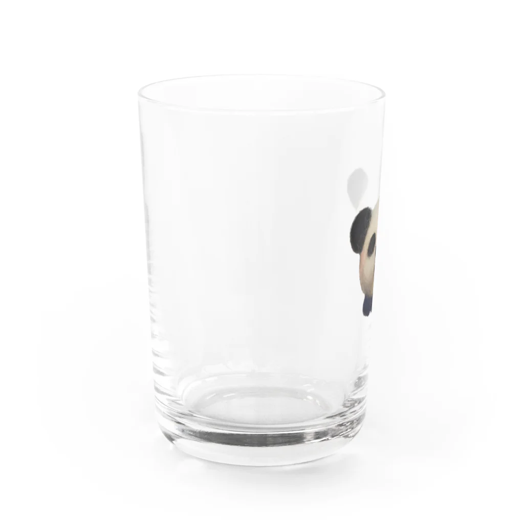 きゅー(🅐︎🅝︎🅓︎ 🅠︎)耳飾りクリエイターの不機嫌羊毛パンダ Water Glass :left