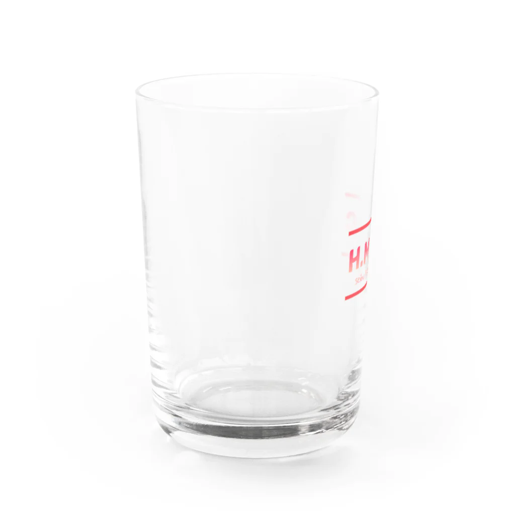 ワンポイントロゴ好きのHMYCワンポイントロゴ Water Glass :left