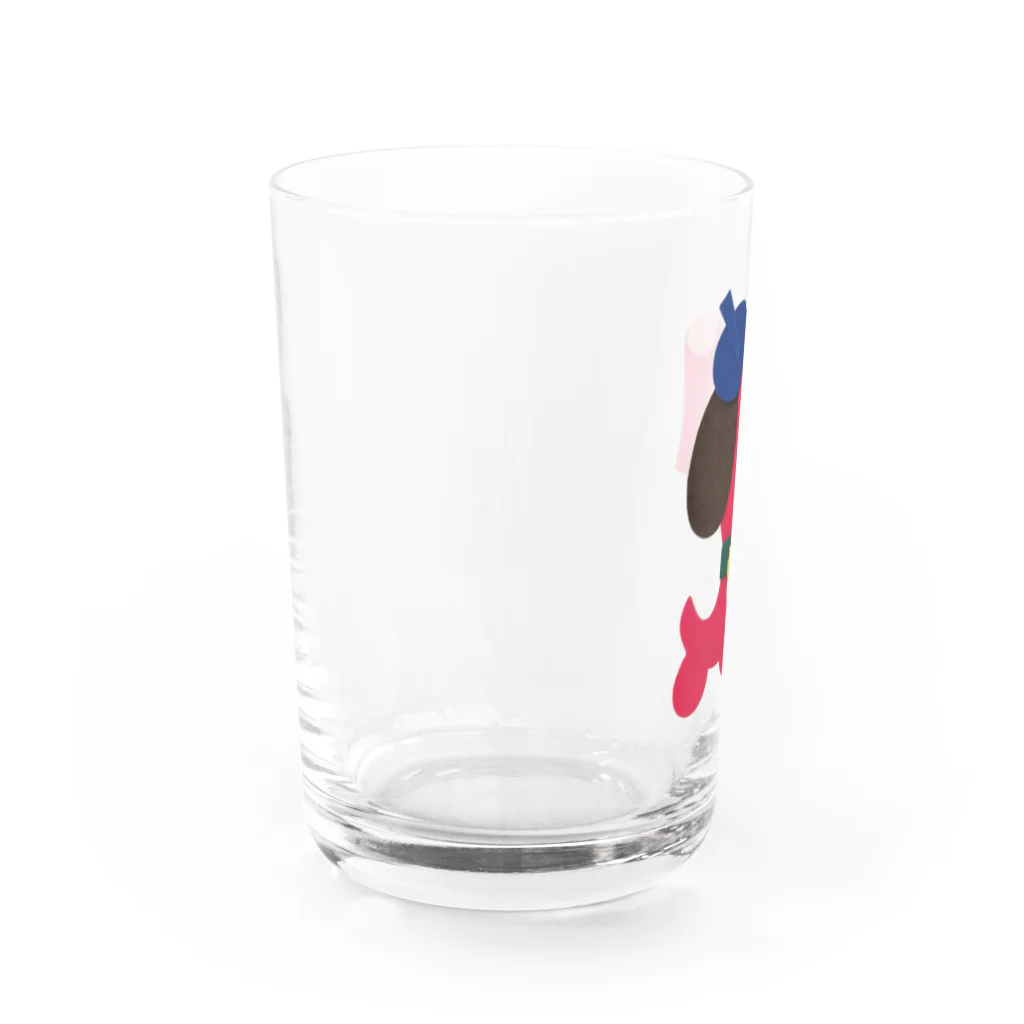 nicherϋのアップリケ✻いぬＡ Water Glass :left