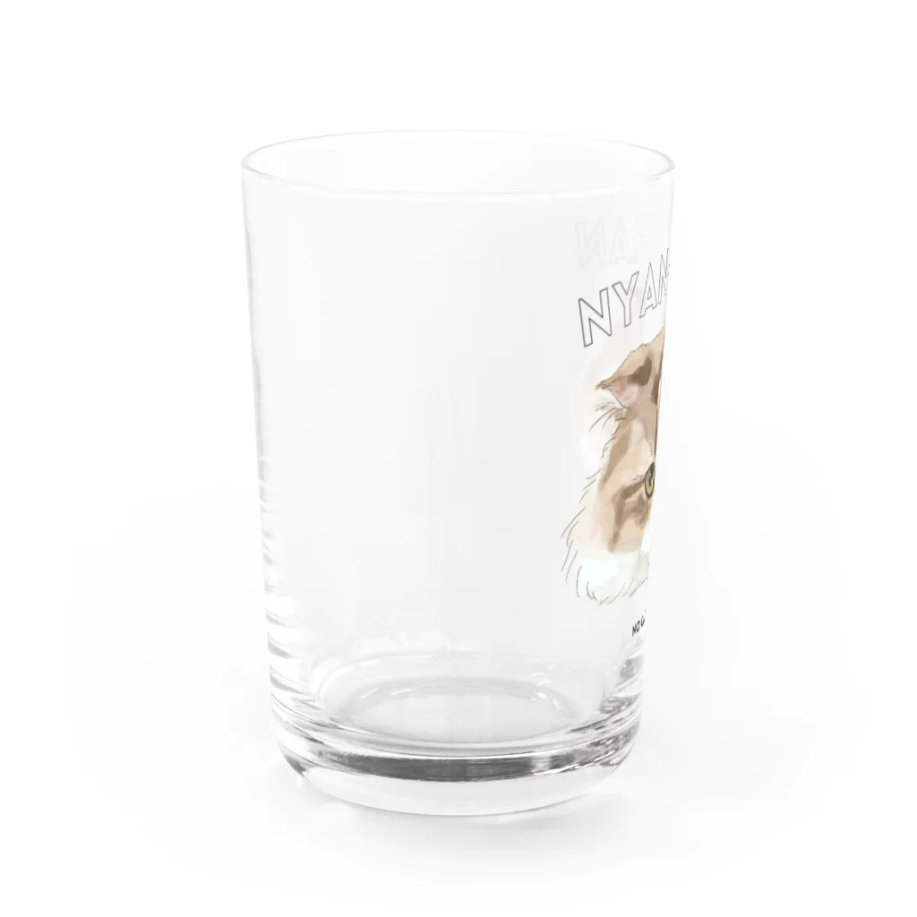 猫のイラスト屋さんのにゃんちゃん Water Glass :left