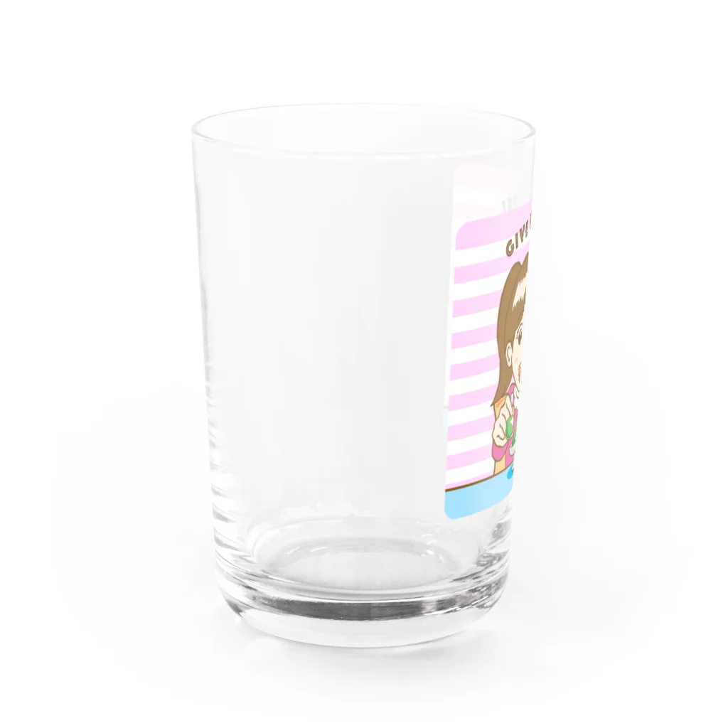 N's Creationのゼリーを食べる少女 Water Glass :left