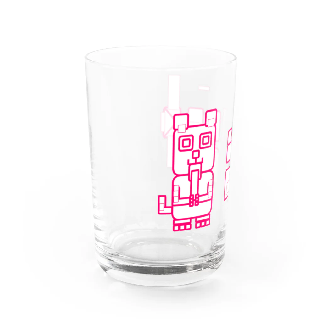 Rabbithumanaspetsの#BLOCKCAT（赤） Water Glass :left