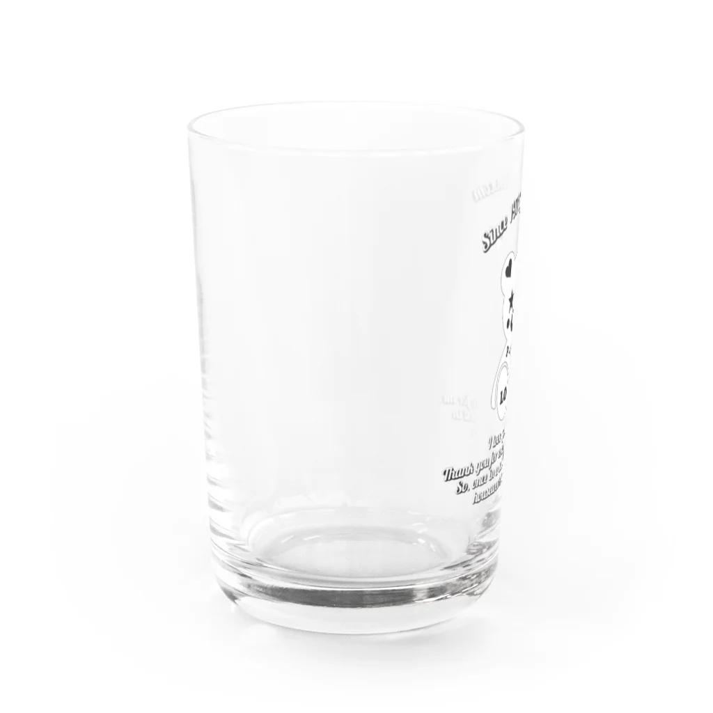 P➛fam.comのP➛KUMAちゃん(白) Water Glass :left