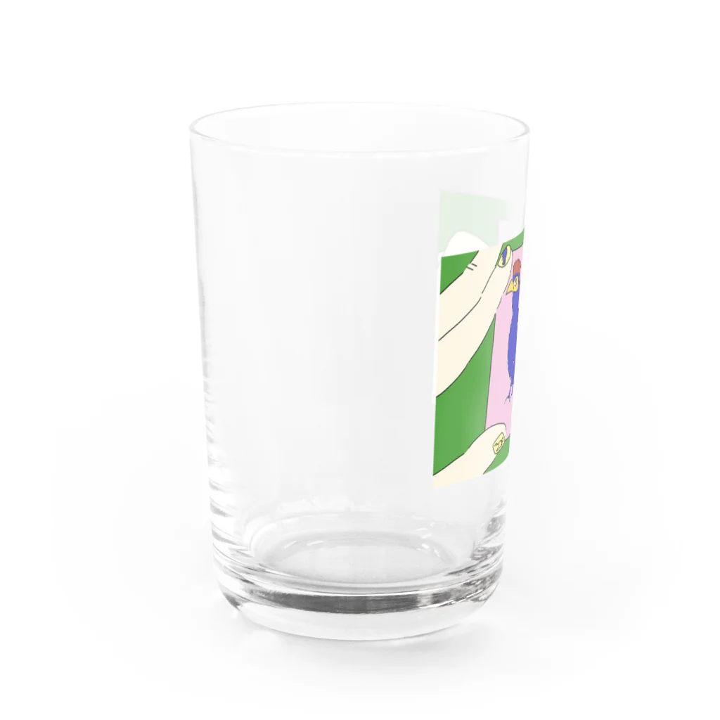 Apr.の【やってみた】ムラサキエボシドリの型抜き Water Glass :left