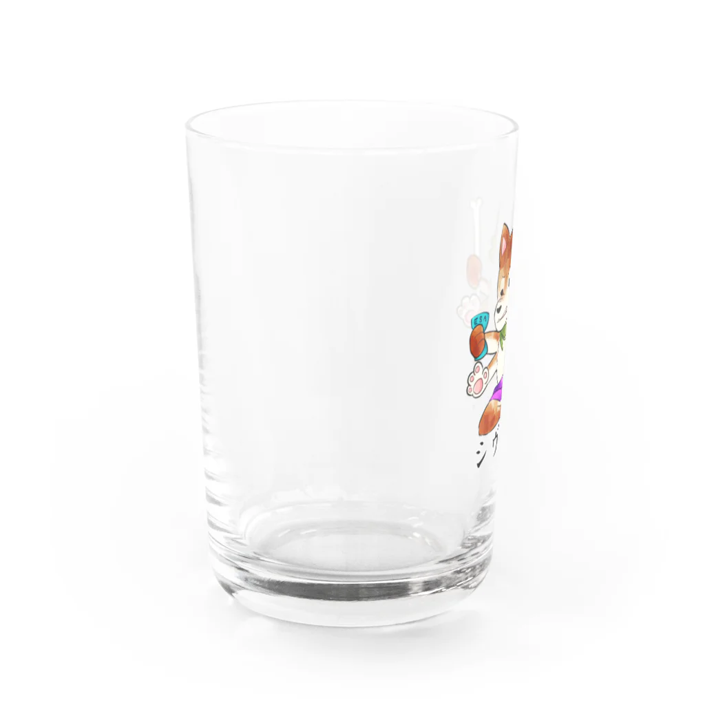 ninjin🥕のダジャレshop📣のシヴァ犬 Water Glass :left