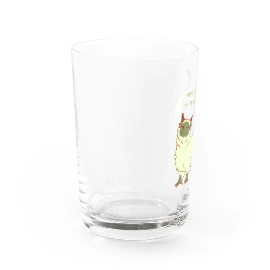 ぷらねっとガミュラのもふみドラゴン Water Glass :left