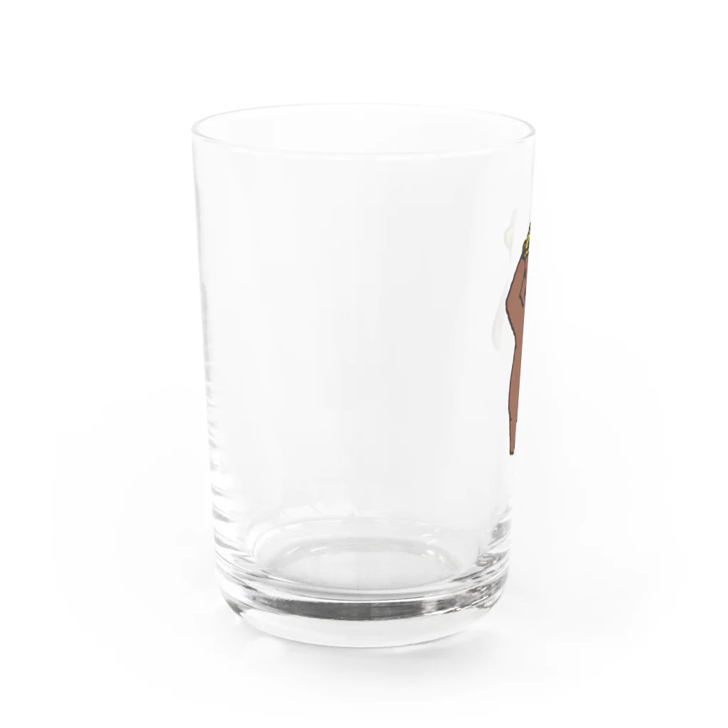 みちゃうお店の麦わら帽子みちゃうベア Water Glass :left