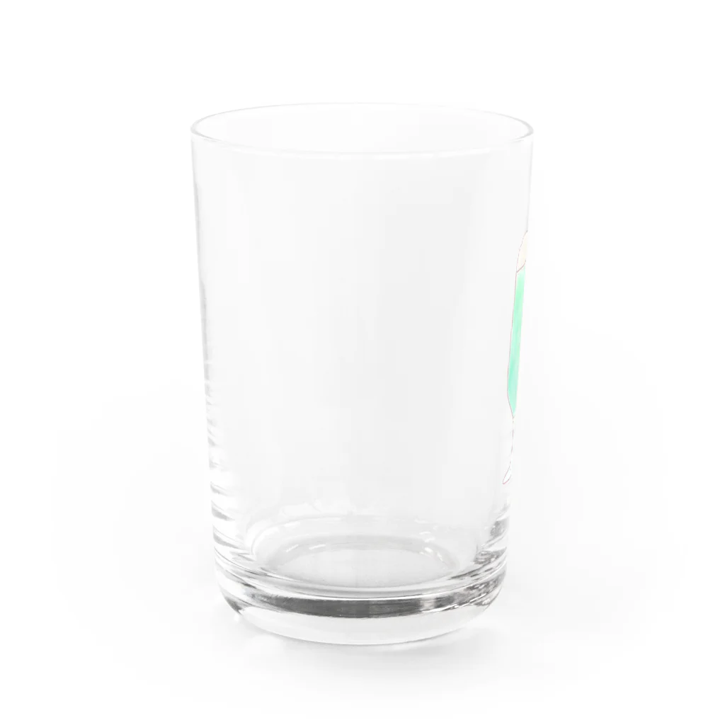 Eschscholziaのはじける想いとクリームソーダ Water Glass :left