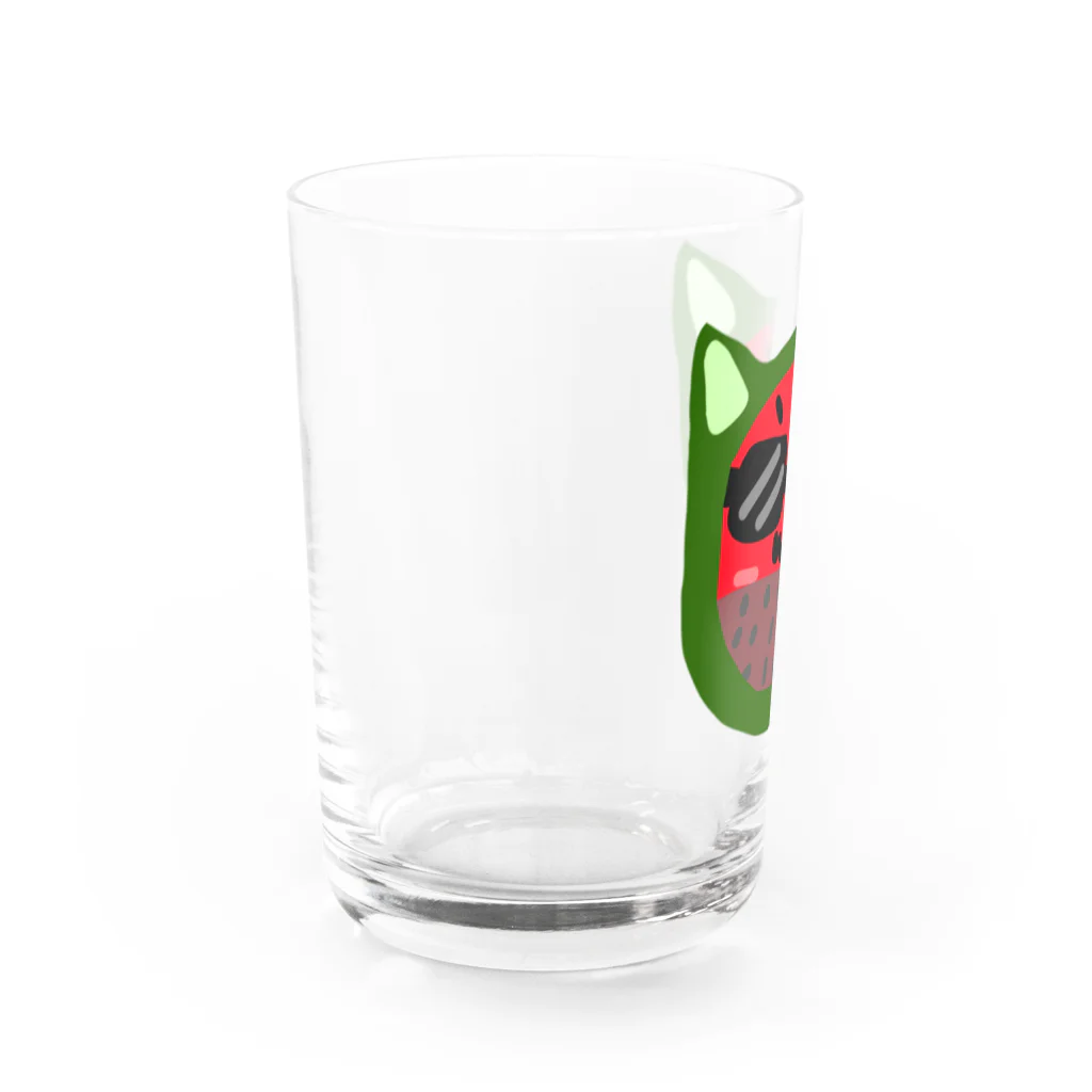 たまねこのスイカおじさん Water Glass :left