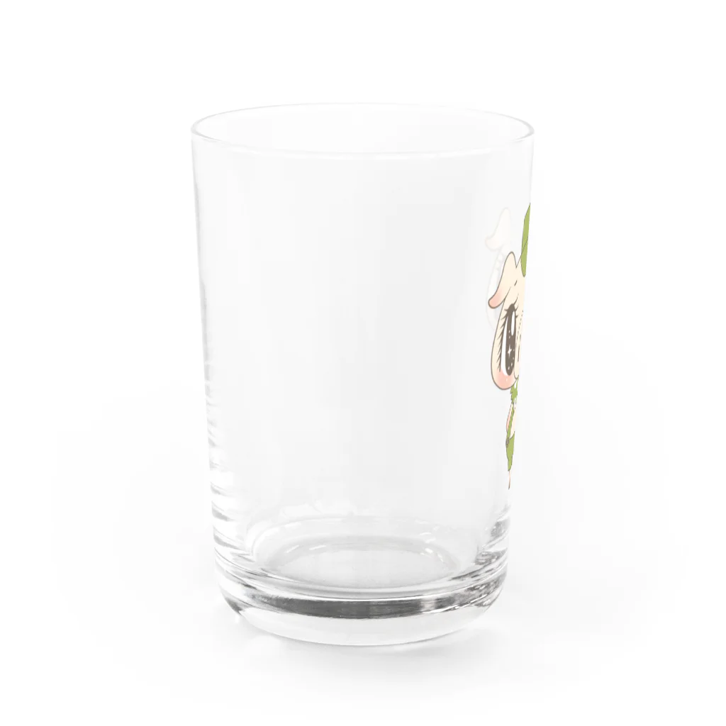 イラストレーターしらかべりえの三匹のこぶた長男 Water Glass :left